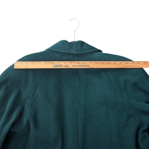 Donnybrook 100% Wool Forest Green Long Winter Opera Overcoat Size 10 - Picture 8 of 13